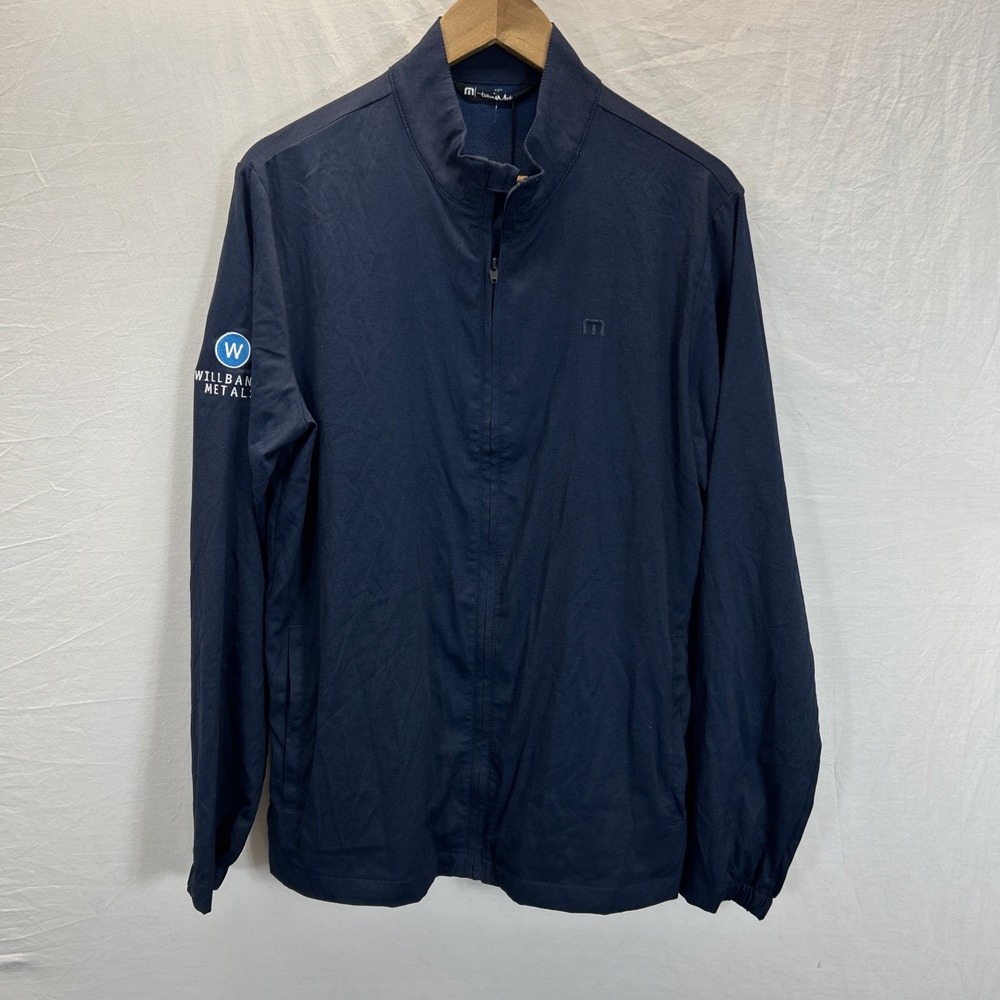NEW Travis Mathew full zip Jacket Mens MD Blue Surfside Golf **READ